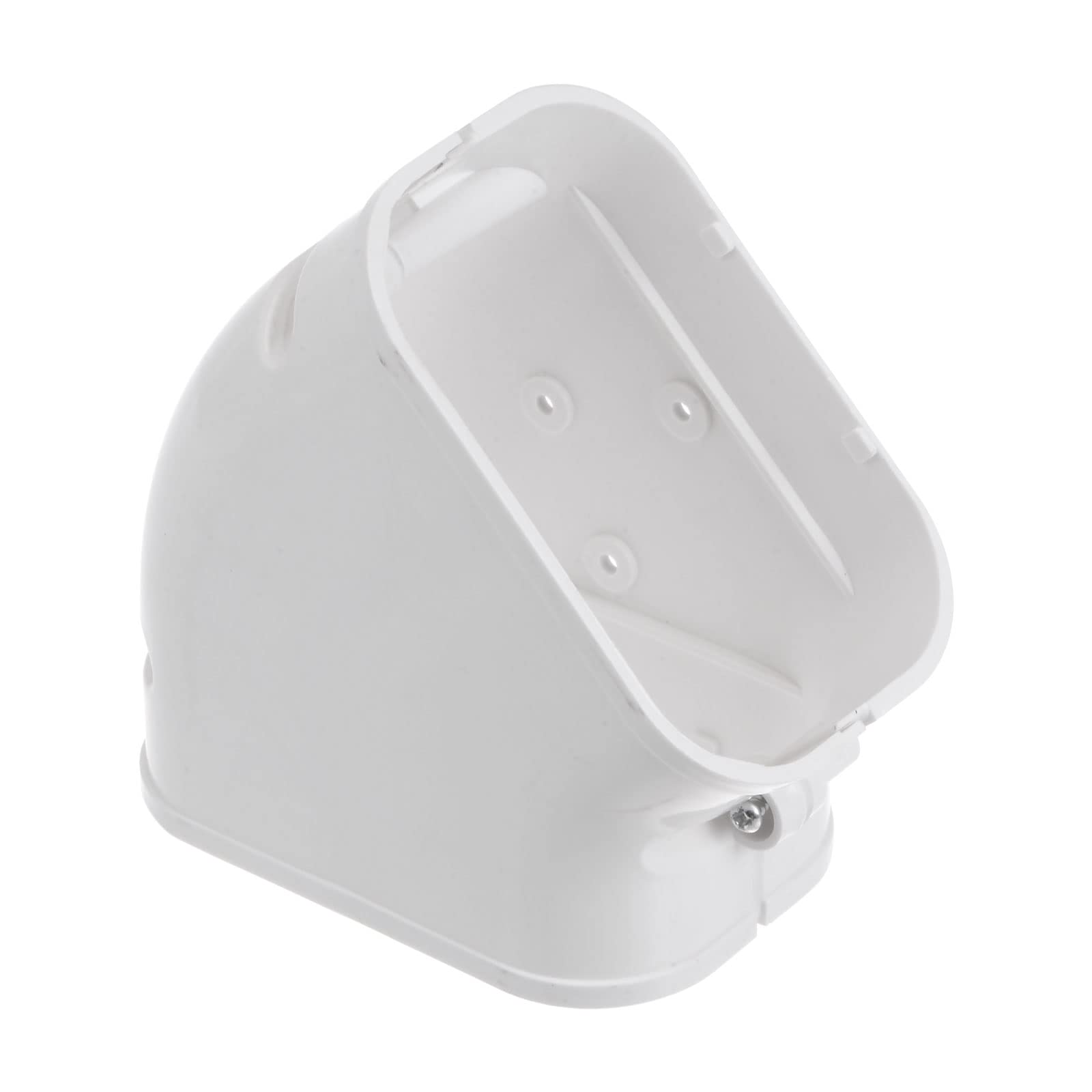 PATIKIL 2pz PVC Decorativo Linea Copertura 4" 45°Gomito Tubi Parti Bianco