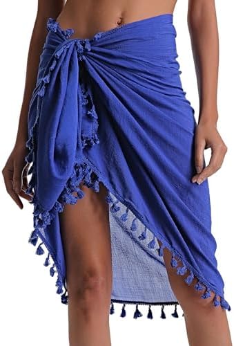 Eicolorte Beach Sarong Pareo Womens Semi-Sheer Swimwear Cover Ups...
