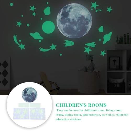 Set de vinilos decorativos luminosos para pared 20cm miniatura 3