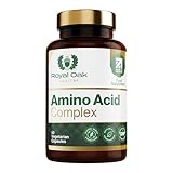 Royal Oak Health Full Spectrum Amino Acid Complex | Complete with All 20 Essential & Branched Chain Amino Acids in Free Form for Instant Digestion | EAA & BCAA | 60 Vegan Capsules | UK Made