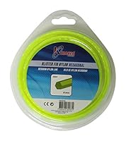 Kawapower KW100-84 Nylonfaden für Rasentrimmer 3MM 15MT Sechskant