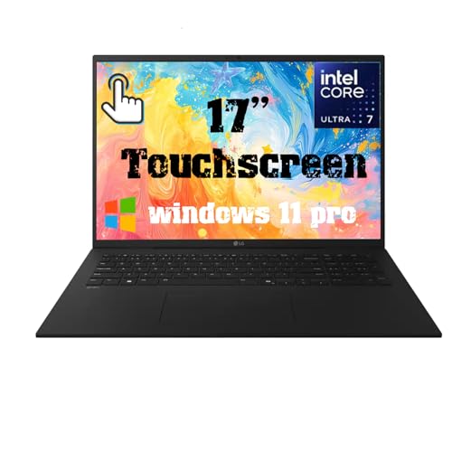 gram 17 inch Thin and Lightweight Laptop | Anti-Glare Touchscreen | Intel Core Ultra 7 Series 2 Processor 258V | Copilot+ PC | Backlit Keyboard | Win11 Pro | WiFi 7 | 32GB RAM+1TB SSD | Black