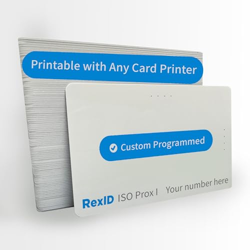 Same Day Custom Programmed & Numbered 10 Pack RexID ISO Prox I Cards-26bit H10301 Format,Replaces 1386 &1326,Other Special Formats are Available (10, H10301)