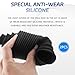 QQWD Car Rack and Pinion Boot Kit, Dustproof Silicone Rack and Pinion Boots for Steering System Protection, Multi-Size Adjutable Inner Tie Rod Boot Set with Pinion Bellow Cable Ties and Clamps(Black)