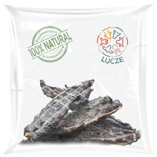 Lucze, Kauartikel Hund vom Pferd, Pferde Speiseröhre, hypoallergenenes Hundefutter, 100% natürlicher Kausnack, Hundeleckerlie getreidefrei und ohne Chemie, Eigenhertsellung (1kg, Pferdefleisch)