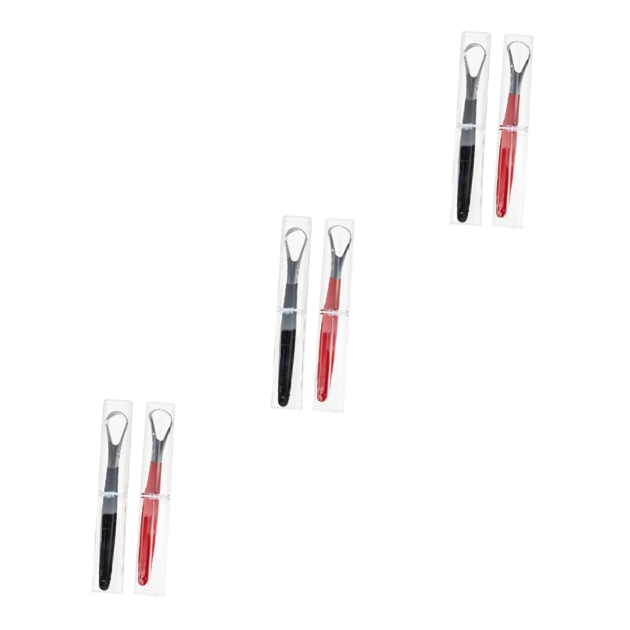 3 Set Raschietto Per Lingua Acciaio Inossidabile Per Adulti Rimozione Strumenti Per Orale Compatto E Leggero Adatto Per Uso 2 Pezzi * 3