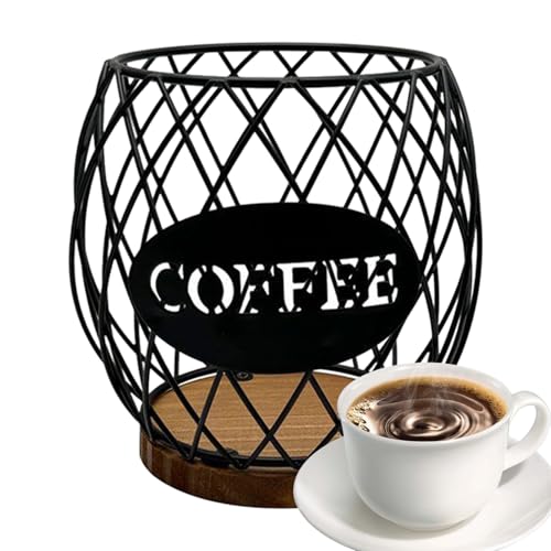 Mihauuke Cesta De Almacenamiento Para Cápsulas De Café - Contenedor Metálico Accesorios de Cocina - Organizador Porta Cápsulas De Café,Para Cocina Despensa Casa De Campo Residencia Oficina Cafetería