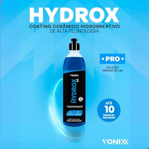 Hydrox Pro Vonixx Coating Cerâmico Hidro Repelente 500ml Hidrox Alta Concentração Ativação Por Agua