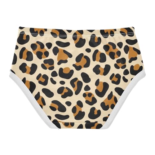 Girls Underwear Toddler 2t Cotton Little Girl Panties Personalized Kids Undies Briefs Leopard Black Brown Spots Tan2