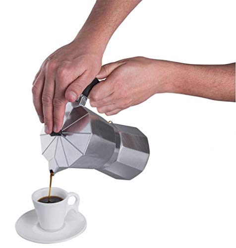 Cafeteira Italiana Moka Café Expresso Capacidade Para 6 Xícaras Bule 300ml Pequena Alumínio Casita V