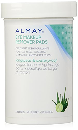 Almay Longwear and Waterproof Eye Makeup Remover Pads, 120 count
