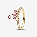ZURWTCH Princess Ring Fit Women Fashion Gifts 925 Sterling Silver DIY Jewelry (Princess Rapunzel Tiara Ring number 8)