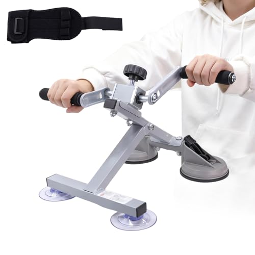 Jeogejin Arm Bike for Physical Therapy Table Top,Stroke Rehab Equipment, Portable Indoor Arm Cycle for Seniors, for Arm Shoulder Wrist(with A Rehabilitation Finger Training Gloves)