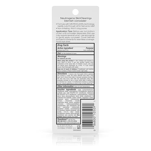 Neutrogena SkinClearing Blemish Concealer Face Makeup, Medium 15, .05 oz - image 9