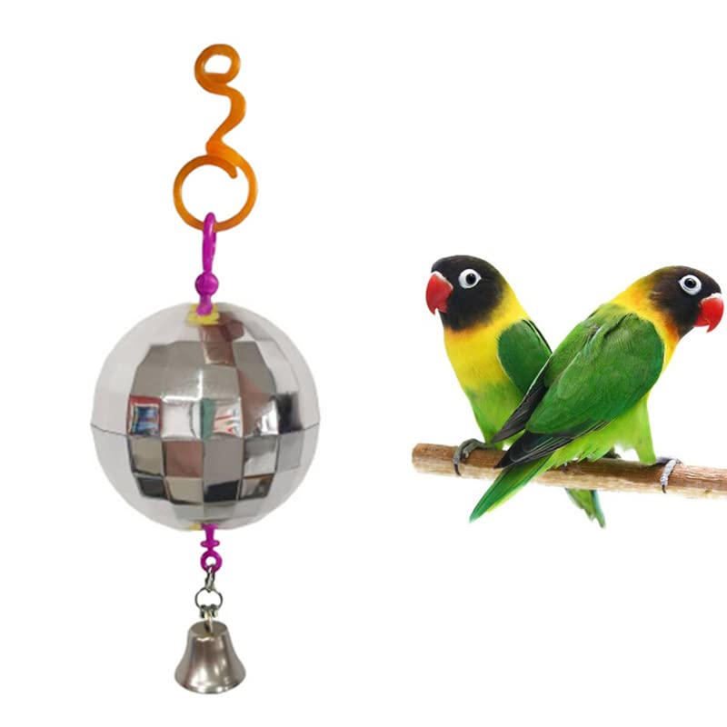 Sage Square Disco Ball Bird Toy Shiny, Reflective, Attractive & Colourful Toy for Finch, Budgies, Java, Parrot, Cockatiels (B09W2LH5C8) Amazon Price History, Amazon Price Tracker