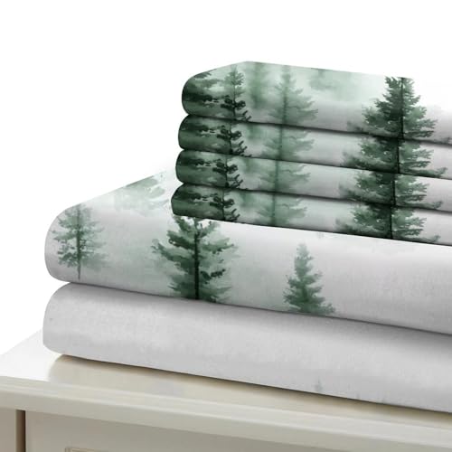 Housse de couette forêt 3D microfibre aquarelle 260x220cm - 7