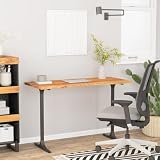 Teenpull Piano da scrivania in legno di acacia massiccio, 110 x 60 x 2,5 cm, rettangolare, per ufficio, cucina, sala da pranzo, piano in legno versatile per ristrutturazione, sostituzione e