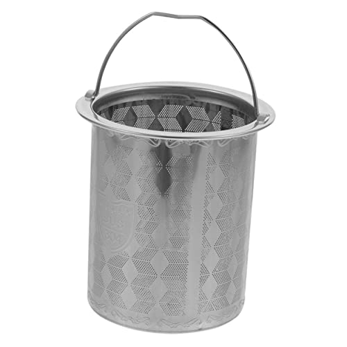 HEALLILY Stainless Steel Tea Filter with Handle - Mesh Strainer for Teapot Replacement, Practical Infuser for Loose Leaf Tea, Fits Standard Cups and Mugs