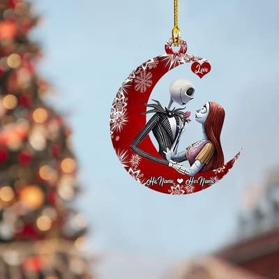 Christmas Fear Decoration Pendant Nightmare Before Christmas Jack And Sally Christmas Ornament For Home Christmas Tree Decor (F) #TOP4