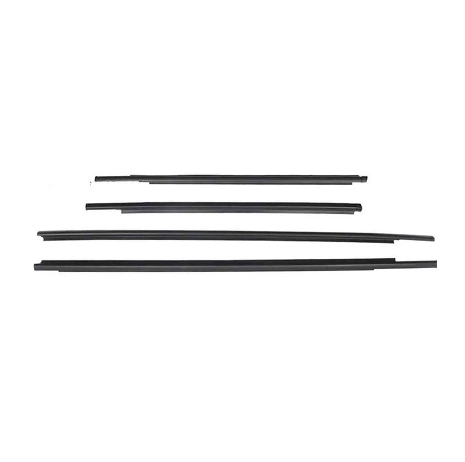Watjcse One Color 4Pcs Car Weatherstrip Window Moulding Trim Seal Belt Compatible With Toyota Vitz 2005-2010 And Yaris 2008-2011