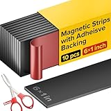 Magnetic Strips with Adhesive Backing - Magnetic Tape for Crafts - Tool and Knife Magnet Strips for Kitchen, Garage and Garden - Adhesive Magnetic Tool Holder Strip for Wall
