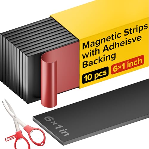 Magnetic Strips with Adhesive Backing - Magnetic Tape for Crafts
