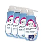 La Crema Depiladora Veet es el método de depilación ideal para usar en casa, elimina el vello eficazmente y mantiene la piel hidratada hasta 24 horas.