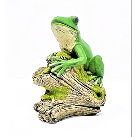 Figura de Rana en un Tronco Decor Cover