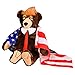 FEEE-ZC Trump Bear, Trump Bear Donald Trump Bear, Trump Bear en Peluche poupée Ours en Peluche avec US Drapeau Patriotique Cape, Peluche Enfants Adultes Cadeaux