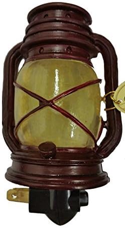 Electric Night Light, Oil Lantern Lamp, Outlet Plug In, 5-inch