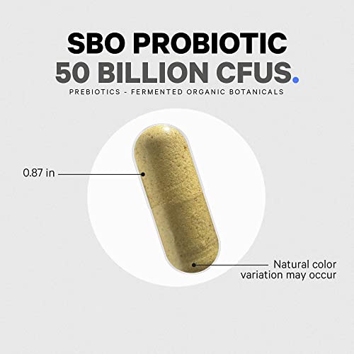 Codeage Sbo Probiotics, 50 Billion Cfus Per Serving, Multi Strain Soil Based Organisms Blend And Organic Fermented Botanical Blend, Shelf-Stable, 90 Capsules #TOP5