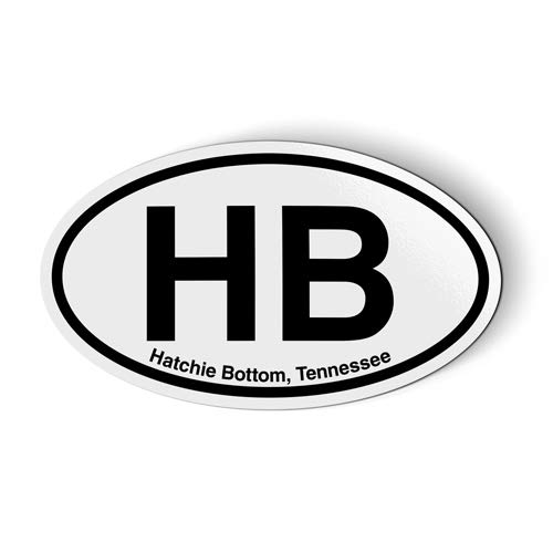 Stickers & Tees HB Hatchie Bottom Tennessee Oval - Car Magnet - 5