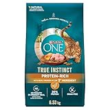 Purina ONE True Instinct Grain Free Dry Cat Food, High Protein Chicken - 6.53 kg Bag