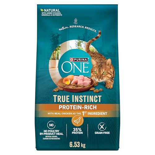 Purina ONE True Instinct Grain Free Dry Cat Food, High Protein Chicken - 6.53 kg Bag image 6