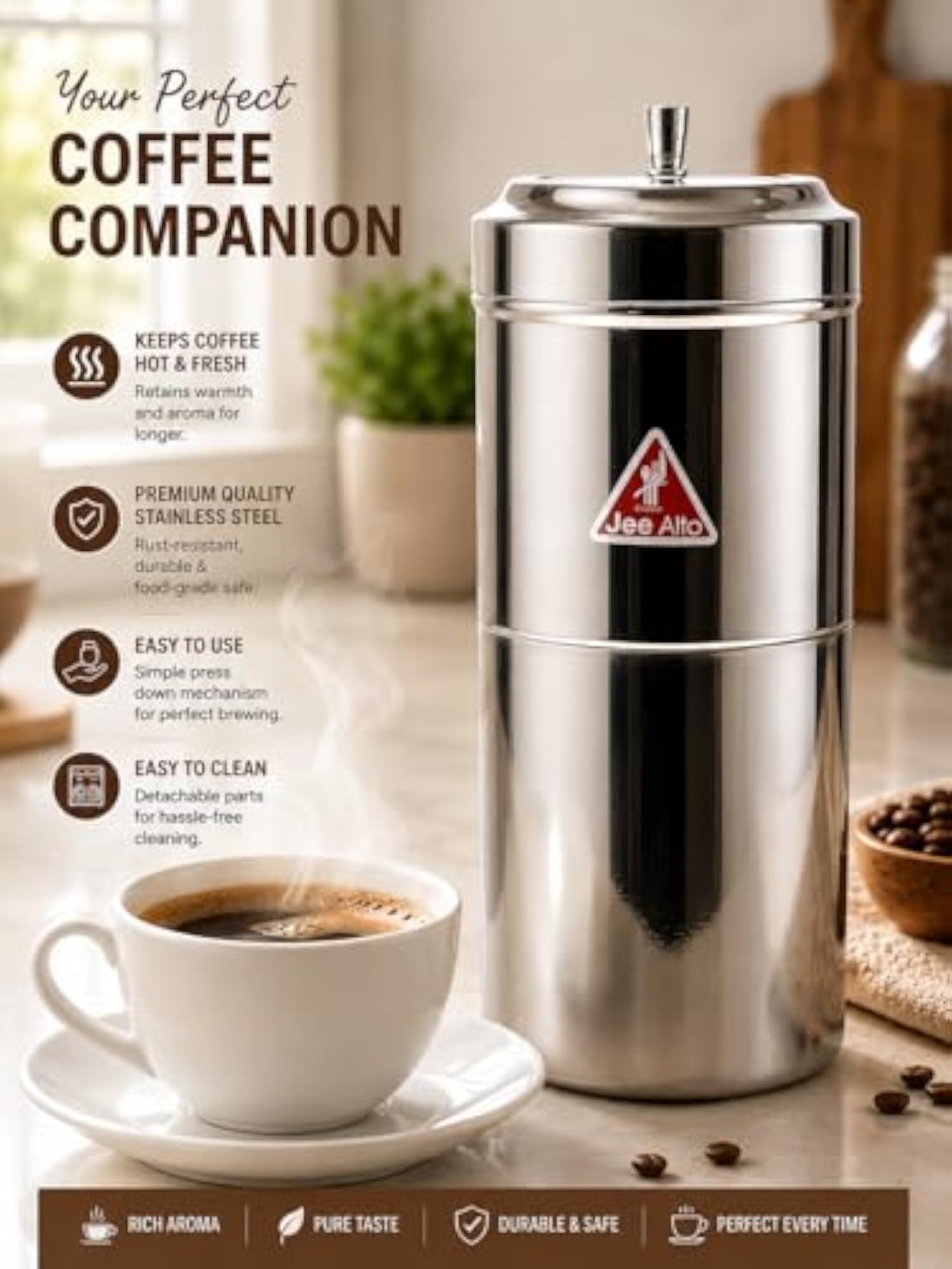 Drip Style Stainless Steel Coffee Filter