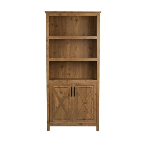Saint Birch Houston 2-Door Open Shelves Bookcase #TOP4