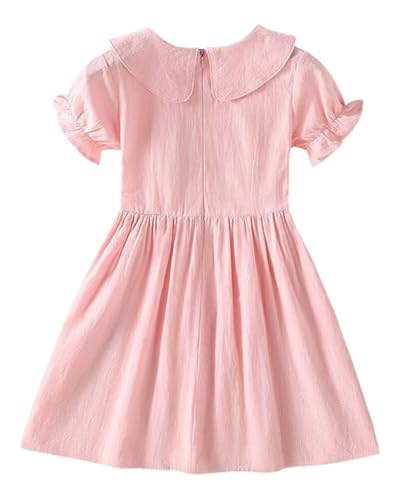 Marchrol Girls Casual Dresses Ruffle Sleeve A-Line Cute Princess Dress 3-12 Years2