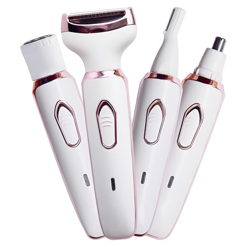 Rasoir électrique femme 4 en 1 rechargeable pour une épilation du visage et du corps sans douleur