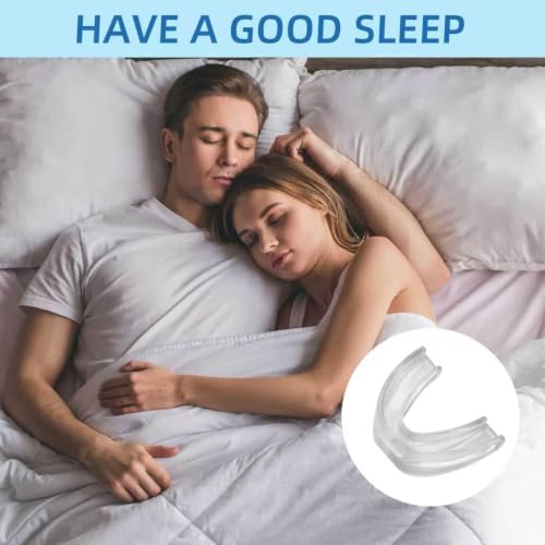 Anti Snore Mouthpiece - Adjustable Mouth Guard for Snoring, Reusable Nighttime Snoring Aid for Adults Men & Women(Clear)