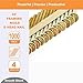 Korantek 34°Framing Nails,D Head Nail Pack,Galvanized Paper Tape Strip Nails,Ring Shank,for 30 to 34 Degree Framing Nailer(2