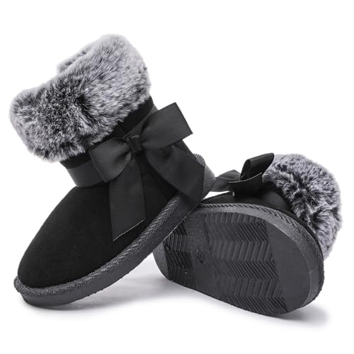 Image of Femizee Girls Boys Warm Winter Boots Kids Outdoor Snow Boots(Toddler /Little Kid)