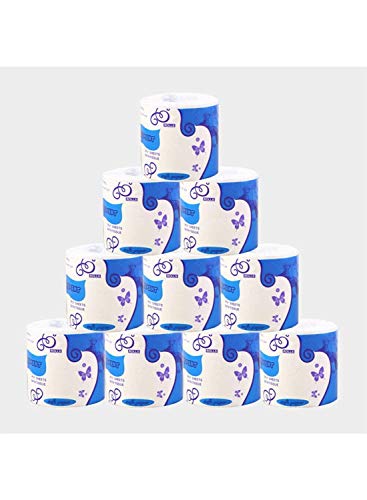 Silky & Smooth Soft Professional Series Premium 3-Ply Toilet Paper, Home Kitchen Toilet Tissue, Soft, Strong and Highly Absorbent Hand Towels for Daily Use (10 Rolls)