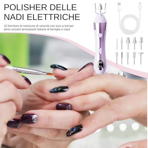 Machine perceuse à ongles électrique pour débutants et manucure professionnelle