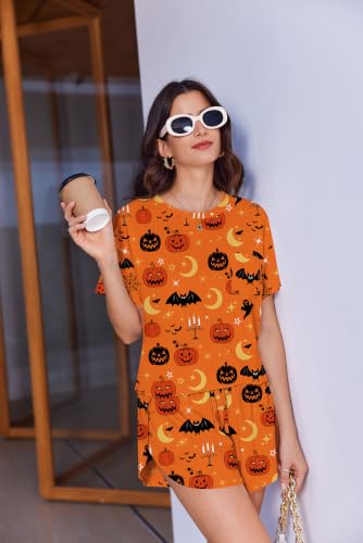 Image of Ekouaer Womens Pajama Sets Sexy Lounge Sets Side Split Short Pj Sets