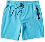 Spyder Men's Standard 9' Solid Hybrid Board Shorts, Aqua, X-Large