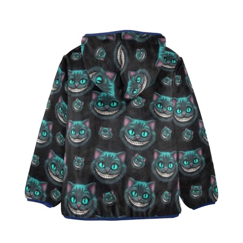 Cat Teal Eyes Toddler Boy Winter Coat Comfy Winter Jackets for Boys 3T2