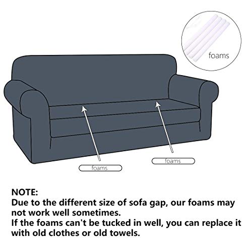FORCHEER Couch Cover Stretch Arm Chair Large Sofa Slipcover Leather Furniture Protector from Pet for Living Room