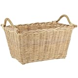 Design naturel : Cette corbeille à linge en rotin naturel apporte une touche authentique et chaleureuse à votre espace, idéale pour les amateurs de matériaux naturels