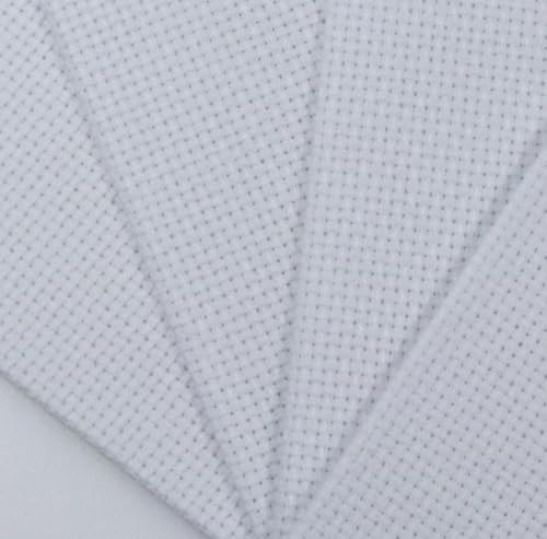 Image of KCS 4 pc of 12 inch x 18 inch /30cmx45cm 14CT Counted Cotton Aida Cloth Cross Stitch Fabric (White)