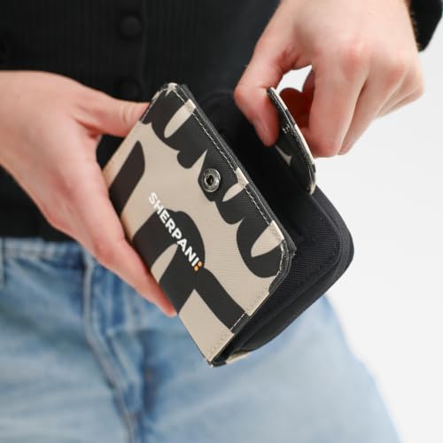 Image of Sherpani Barcelona, Nylon Bifold Zipper Pocket Wallet for Women, Travel Bag, RFID Protection